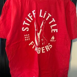 Stiff Little Fingers Punk Band Red Tshirt!